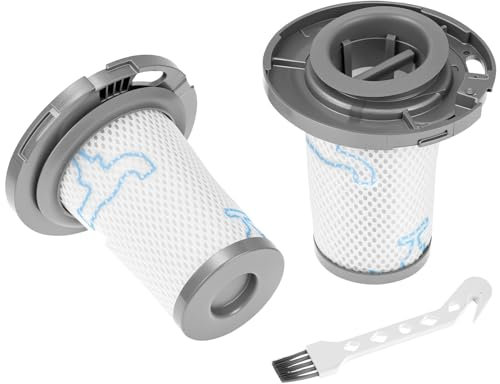 QWORK® 2 Pezzi filtro aspirapolvere con spazzola di pulizia, compatibile con Rowenta X-ForceFlex 8.60 RH9611 RH9637 RH9638 RH9639