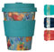 Ecoffee Cup Taza de café reutilizable de la colección Van Gogh de 350 ml, respetuosa con el medio ambiente, 100% a base de plantas, con tapa y funda de silicona, sin melamina, apta para lavavajillas y