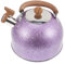 Holibanna Bollitore in Acciaio Inossidabile Bollitore Istantaneo Bollitore Per Scaldabagno Pentola Dell'acqua Calda Con Manico Bollitore Caldo Bollitore Per Cucina Teiera Viola,porpora Legno