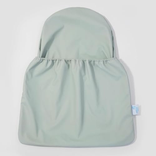 APCZCKNGNY Highchair Handy Pocket Pouch,PU Dining Chair Back Storage Bag,High Chair Accessories, Waterproof Material,One Large Pouch with an Internal Zip Pocket