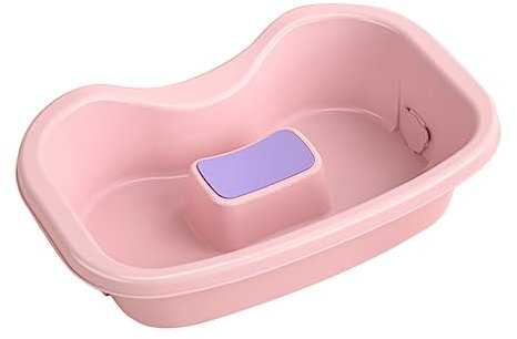 minkissy Kunststoff-haarwaschbecken Für Bettlägerige Shampoo-bassin Mit Bequemer Kopf Und Nackenstütze Tragbares Haarwaschtablett Für Ältere Und Menschen Mit Eingeschränkter Mobilität