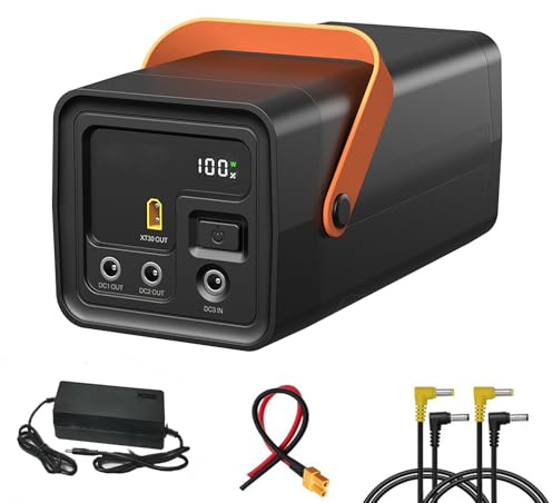 HJGHY 12V,6Ah, 12V 6Ah 12Ah Rechargeable LiFePO4 Battery Pack 12 Volt Larger Capacity Battery Portable Power Station for Outdoor Camping Home Energy Storage