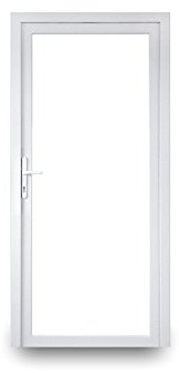 Nebeneingangstür - 2-fach-Verglasung - 60mm Profil - Ganzglas - innenöffnend - BxH: 900 x 1900 mm - DIN Links
