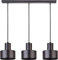 Licht-Erlebnisse Hängelampe Innen Metall schwarz 3-flammig E27 Esszimmer Esstisch B:67cm Beleuchtung Pendellampe Industrie Vintage Hängeleuchte
