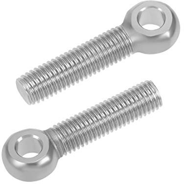 sourcing map 2 Stück M14 x 50mm 304 Edelstahl Augbolzen Augenbolzen Ringmutter Ringschraube DE de