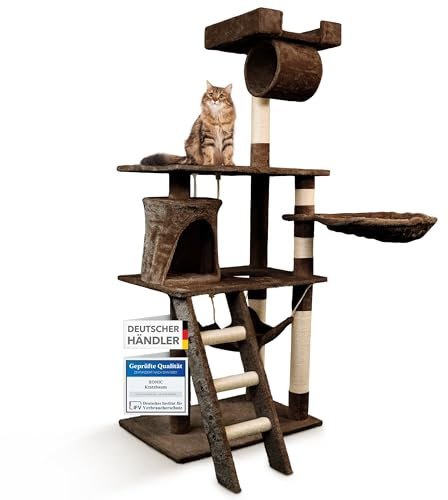 Kratzbaum Kletterbaum Katzenkratzbaum Katzen, Katzenbaum Katzenkorb Korb Baum (Brown)