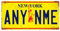 Personalised American Number Plates - Custom New York - Liberty Yellow – Sticky Pads | Printed Metal Wall Sign Plaque Printed Metal Wall Sign Plaque Show Plate