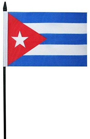 FlagSuperstore Bandera de Cuba pequeña de 15,24 x 10,16 cm