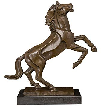 ZTIANEF Statuen Dekoartikel Skulpturen Figuren Western Design Gegossen Kleine Bronze Riesenmetall Pferd Und Fohlen Statue Für Den Garten