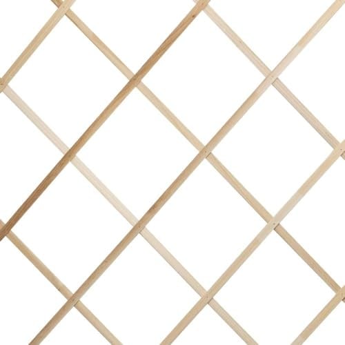 TERRE JARDIN - Treillis Jardin, 180 x 180 cm - Treillis Plante Grimpante Exterieur, Bois, Blanc - Treillis Extensible, Accordéon - Treillis, Décoration Florale Murale, Plantes Grimpants