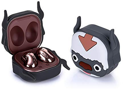 YIGEYI Silikon Hülle Kompatibel mit Galaxy Buds Live Funny Cute 3D Cartoon Case Cover[Zeichentrickserie] (Appa)