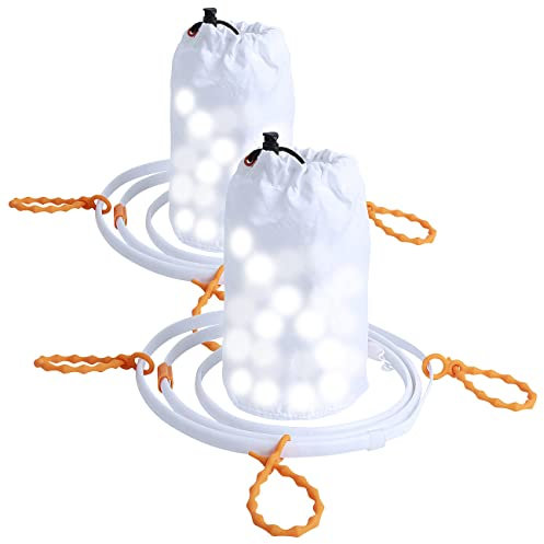 Lunartec Camping Lichterkette USB: 2er-Set 2in1-Outdoor-USB-LED-Lichtschläuche, je 90 LEDs, 630 lm, IP67 (Lichterkette Schlauch, Lichtschlauch Weihnachten, Weihnachtsbeleuchtung)