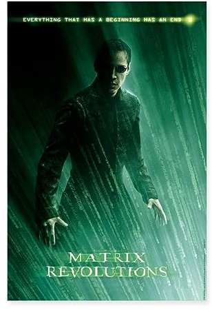 Spreadshirt The Matrix Neo Filmplakat Poster 40x60 cm, One size, Weiß