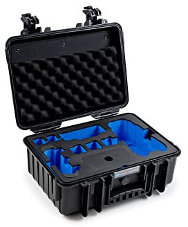 B&W Transportkoffer Outdoor - für Drohne DJI Mavic 3, DJI Mavic 3 Fly More Combo oder DJI Mavic 3 CINE Premium Combo - Typ 4000 - Schwarz - Wasserdicht nach IP67 Zertifizierung, Unverwüstlich