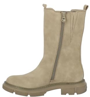 Tom Tailor Damen 4296218 Chelsea-Stiefel, Fango, 38 EU