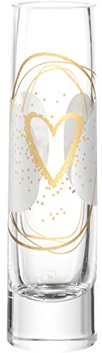 LEONARDO HOME Solifleurvase EMOZIONE 16,6 cm Herz, 022191, Glas