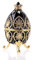 ELLDOO Fabergé Schmuckkästchen im Eier-Stil, emaillierte Schmuckschatulle, einzigartige dekorative Metallbox, klassische Ornamente, Geschenk für Heimdekoration, schwarz