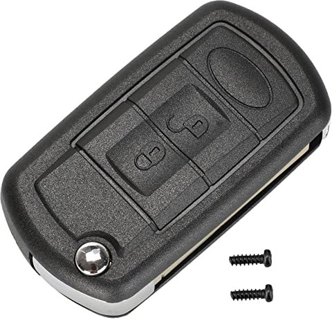 HooRLZ Land Rover Schlüsselanhängerabdeckung Ersatz für Land Rover Range Rover Discovery Sport LR3 Fernbedienung Autoschlüsselgehäuse Gehäuse, 3 Tasten Range Rover Schlüsselanhänger – mit Klinge