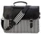 RAVUO Laptop Bag for Women, Water Resistant 15.6 inch Ladies Briefcase Computer Case Lightweight Messenger Shoulder Bags With Padded Laptop Sleeve for Work Office Black