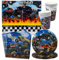 Monster Truck Partygeschirr, 41 Stück Kinder Geburtstag Party-Geschirr Auto Party Geburtstagsdeko, Kindergeburtstag Party Supplies, Tassen, Teller, Papier, Tischdecken, für Kinder Party Tischdeko