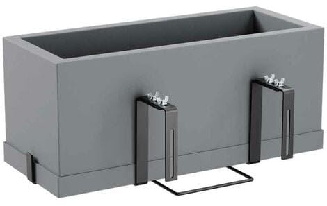 Decor Space Pot Kit Schio Coffre Essential pour jardin et balcon pour fleurs et plantes (Beton)