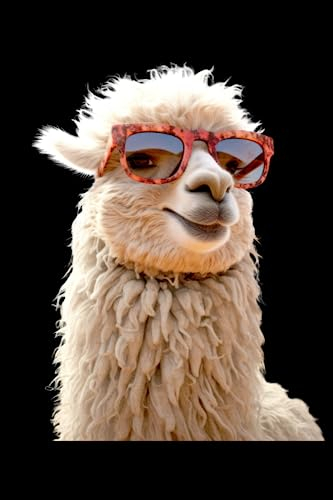 Alpaka mit Sonnenbrille: Notizbuch für Alpaka Liebhaber & Lama Fans (Liniert, 15 x 23 cm, 120 Linierte Seiten, 6 x 9) Süße Alpakas für Alpaka Wanderung