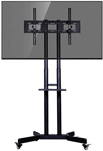 Porta TV Universale Porta TV Mobile con Ruote Hotel Bar autoportanti Palestre Porta TV con Supporto per Carrello Rotante per TV OLED al Plasma/LCD/LED, Supporto TV Rotante da 32 pollici/42 pollici/50