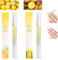 2PCS Cuticle Oil Pens for Nail Care,Cuticle Revitalizer Oil Pen with Soft Brush,Cuticle Oil to Prevent Nail Cracking and Dry (Pineapple & Lemon Flavor)