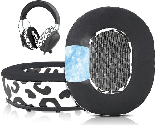 SOULWIT Kühlgel Ersatzpolster Ersatz Ohrpolster für Razer BlackShark Black Shark V2/V2 Pro Gaming-Headset(Passen Sie Keine neuen Razer Blackshark V2 Pro, 2023 Edition)