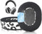 SOULWIT Kühlgel Ersatzpolster Ersatz Ohrpolster für Razer BlackShark Black Shark V2/V2 Pro Gaming-Headset(Passen Sie Keine neuen Razer Blackshark V2 Pro, 2023 Edition)