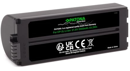 CP-2L Premium Akku 2000mAh Ersatz für Canon CP-1L NB-CP1L CP2L CS-CP2L kompatibel mit Selphy CP200 CP300 CP400 CP500 CP600 CP710 CP800 CP900 CP1000 CP1200 CP1300 CP1500 Fotodrucker