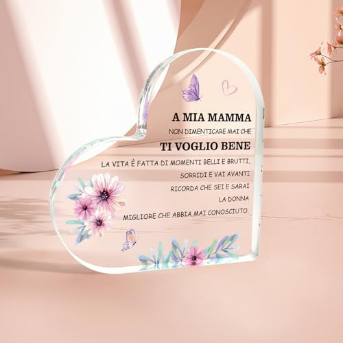 Regalo Natale e Compleanno per Mamma - Idee Originali per la Festa della Mamma - Ornamenti Decorativi
