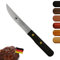 Steakmesser Solingen, Räucher-Eiche, Wellenschliff, Holzgriff, rostfrei, Steakbesteck, Steak, Premium, Pizza, Naturholz