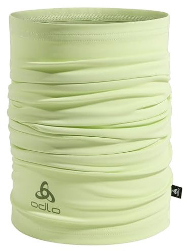 Odlo Unisex Ceramiwarm Pro Tube Vêtements De Course Écharpe Shadow Lime - Jaune Lemon