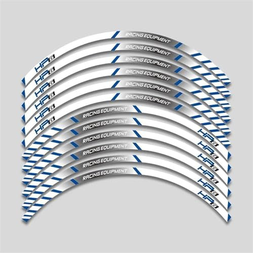 Motorradaufkleber Motorrad Radnabe Innenseite Aufkleber Felgen Aufkleber Reflektierende Streifen Klebeband Aufkleber Modifiziert Dekorieren Für HP4 HP6 S1000RR Felgenrandaufkleber(Silber,XXL)