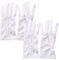 PRAOFRT 2 Paar Weiße handschuhe Baumwollhandschuhe Baumwolle Handschuhe Weiße mit Snap Parade Handschuhe Etiquette Handschuhe ormelle Smoking Ehrengarde Inspektionshandschuhe für Schmuck