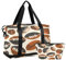 Sac de sport de voyage avec poche humide Compartiment à chaussures et trousse de toilette Rugby pour homme et femme, multicolore