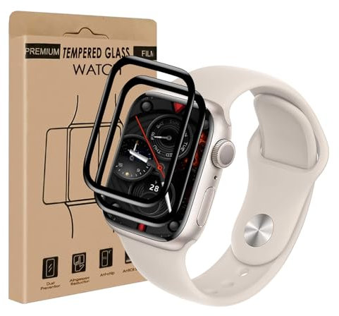 VSEER 2 Stück Schutzfolie für Panzerglas für Apple Watch Series 4/5/6/SE 44mm, Ultra-dünne HD-Klar Anti-Kratzer Apple Watch 6 44mm Schutzglas, Anti-Fall Dauerhaft Apple Watch SE 44mm Displayschutz