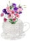 UWEOTYYY Flower Pots Coffee Saucer Teacup Garden Planter Vintage Succulent Plant Holder White