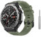 Astorgos Bracelet de Sport Compatible avec Amazfit T-Rex 3 Smartwatch, Bracelet de Remplacement en Silicone Souple avec Tournevis pour Hommes Femmes, Vert Jungle