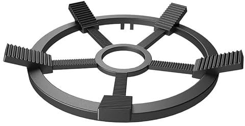 CHDEXU Cast Iron Wok Support Ring, Gas Ring Reducer Stovetop Stand for Moka Pot Coffee Pot Saucepan and Wok, Reducer Ring Holder Trivets for Gas Stove Hobs Cooker