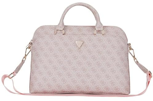 CG MOBILE Guess 4G Sacoche pour ordinateur portable avec fermeture éclair et logo triangle 15 (rose), Rose