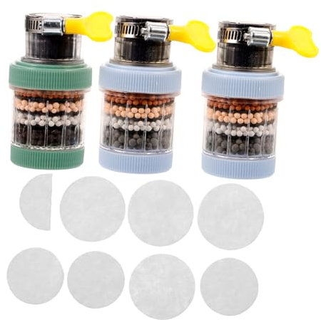 Mipcase 3 Set Filtri per Rubinetto Filtrazione Sei Strati Compatibile con Rubinetti Facile da Installare Rimuove Impurità Migliora Dellacqua con Filtri in Cotone