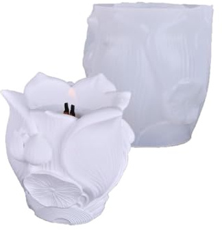 Molde De Silicona Calidad Con Forma Lotos Para Macetas Hechas A Mano Y Proyectos Decorativos Jardinera Artística Cemento Jardinera Artística Cemento