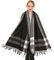 Longwu Women Soft Cashmere Wool Scarf Large Pashminas Shawl and Wrap Warm Stole Blanket Black