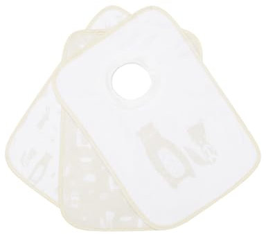 Kindsgard Schlupflätzchen happaklat 3er-Pack Waldtiere beige - Schnelles An- & Ausziehen - Lätzchen Baby - Spucktücher Baby - Waschbar bis 40°C