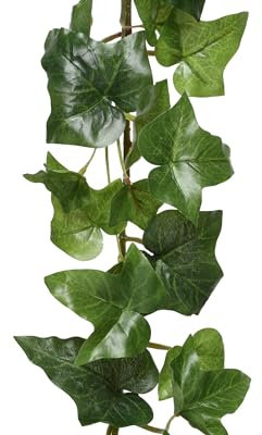 Künstliche Efeu Girlande 18x180cm - Blättergirlande für Tischdeko Fensterdeko Wanddeko - Grün // Kaemingk Efeu Girlande grün 12x23x188cm