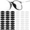 NEPAK 30 Paar Adhesive Nasenpads Brillen Pads & Anti Rutsch Silikon Brillen Pads für Brillen Sonnenbrillen(1mm,transparent+schwarz)