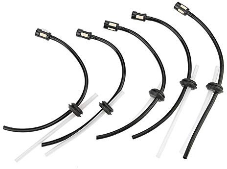 Accesorios de sierra de cadena para tubo de combustible con piezas de repuesto para desbrozadoras, desbrozadoras y desbrozadoras, para desbrozadoras y motosierras