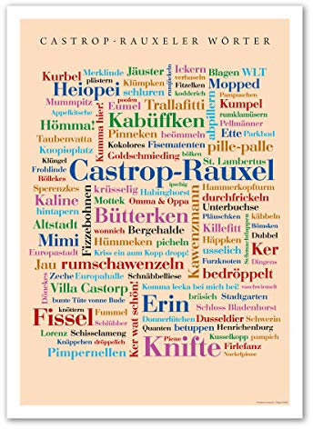 Poster Castrop-Rauxeler Wörter (50x70 cm)